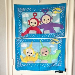 Set of Vintage 1998 Teletubbies Pillowcases by Ragdoll